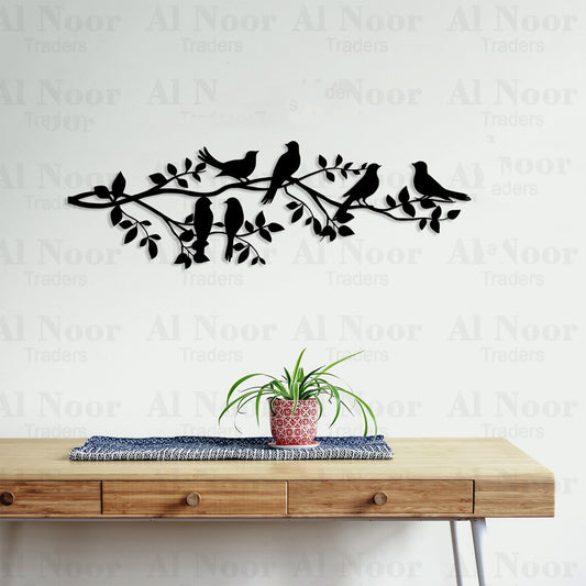 Brand Birds on Branch | Tree Wooden Wall Decor | Wooden Birds Wall Art | Wooden Wall Art | Interior Decoration | Home Decor and Gifts | Wall Hangings
